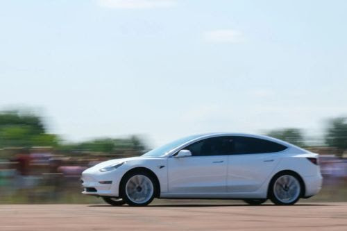 Electric Car Driving