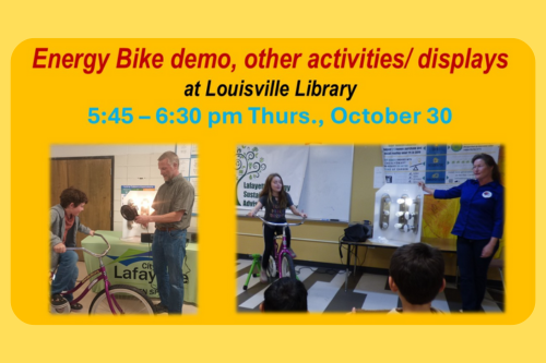 E-bike demo at Louisville Library