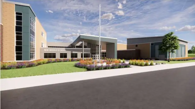 The District U-46 School Board has chosen the name "Legacy" for the new middle school being built on Rohrssen Road in Elgin. (School District U-46)