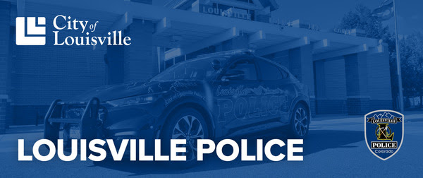 police car with city logo and louisville police text