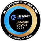 PrimoHoagies Awards 2024 - USA Today 10Best - Best Sandwich/Sub Shop
