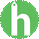 A green circle with a white letter h
Description automatically generated