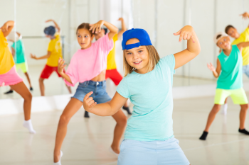 kids participating in a dance class