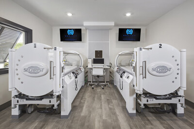 Two state-of-the-art FDA-approved monoplace hyperbaric oxygen therapy chambers, designed for individualized patient treatment located at NexGen Hyperbaric’s flagship facility in Naples, Florida. Two state-of-the-art FDA-approved monoplace hyperbaric oxygen therapy chambers, designed for individualized patient treatment located at NexGen Hyperbaric’s flagship facility in Naples, Florida.