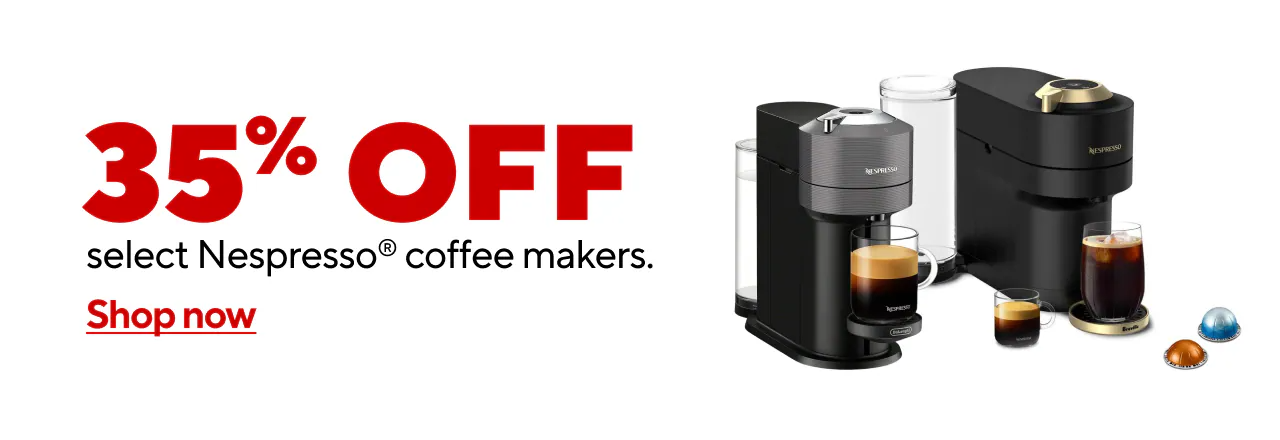 Save 35% on Select Nespresso Coffee Makers