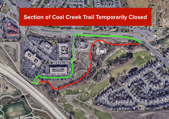 map of trail closure