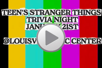 Stranger Things video with play button