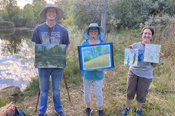 En plein air painting series participants