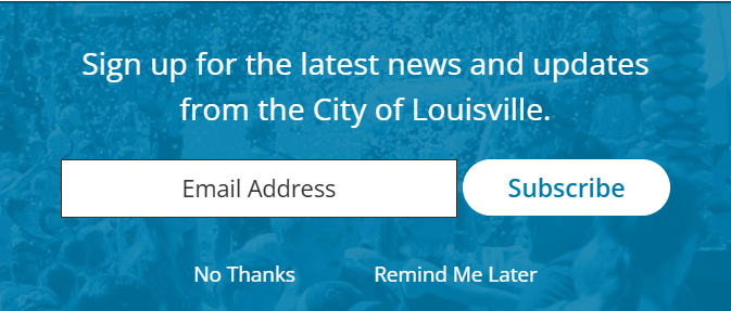 sign up for Recreation & Senior Center Notifications