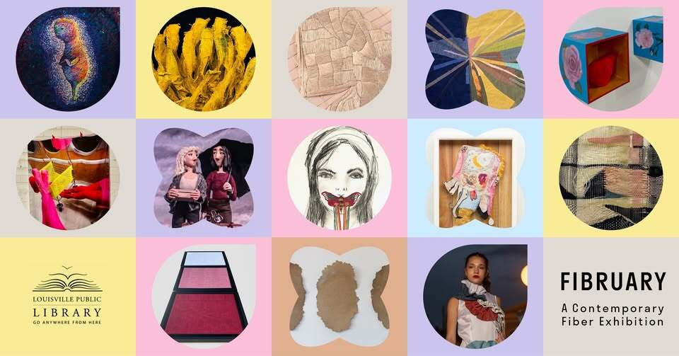 Banner for Fibruary art exhibit