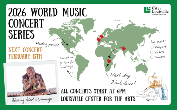 Banner for February World Music Concert