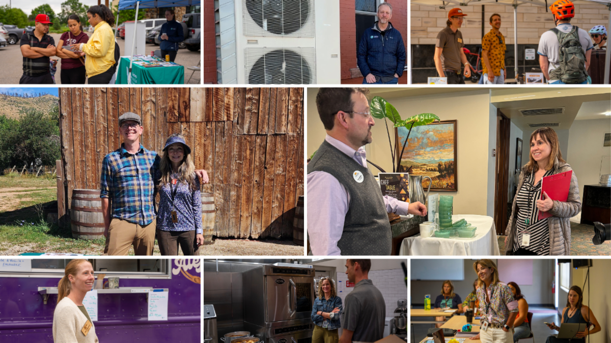 A collage featuring the PACE advising team hard at work.