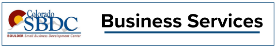 business update and boulder small business development center logo