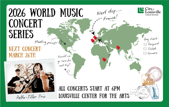 Banner graphic for World Music Series Concert March 26 2026