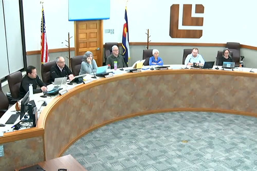 Louisville Planning Commission in City Council Chambers