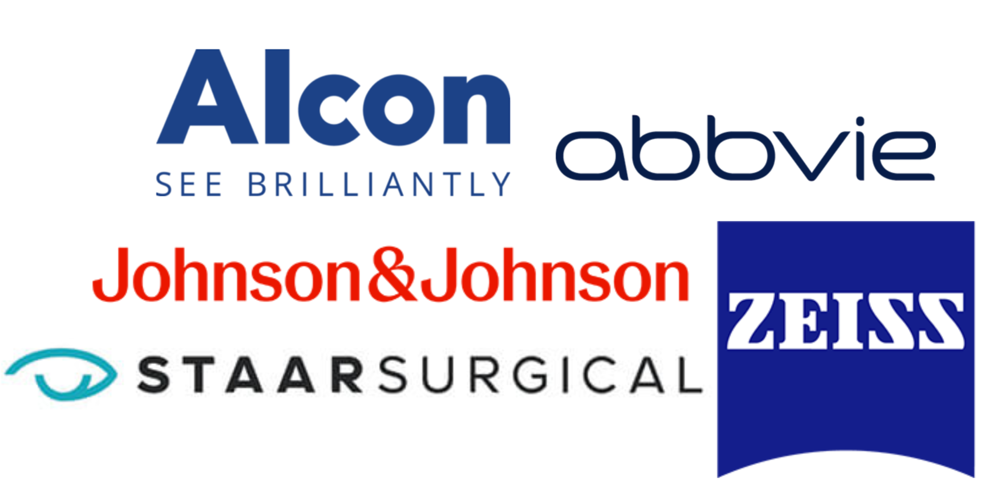 AbbVie, Alcon, Amgen, Johnson & Johnson, Staar Surgical, Zeiss