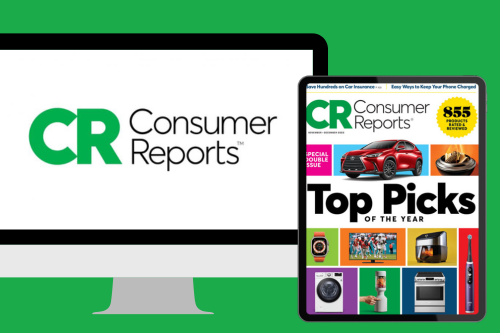 graphic with Consumer Reports logo