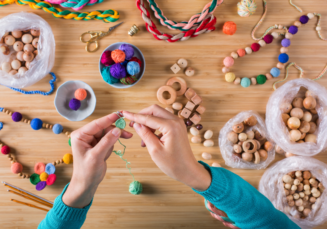 close up image of crafting materials