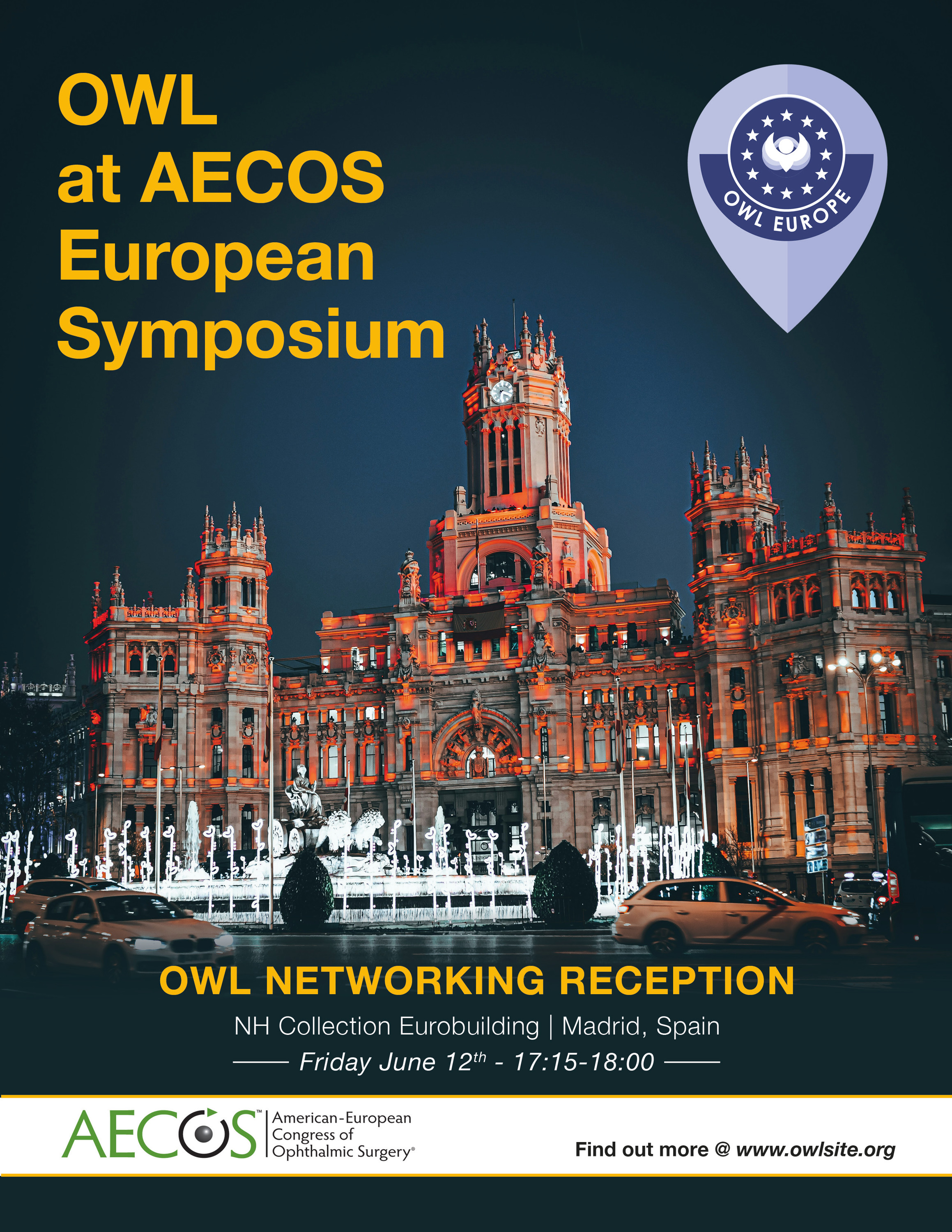 OWL at AECOS, Fri June 12th; 17:00 | NH Collection Eurobuilding