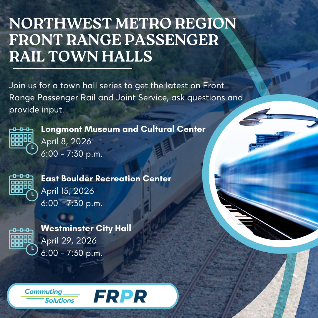 Front Range Passenger Rail Town Halls graphic