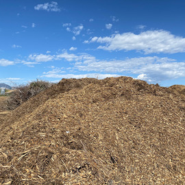 pile of mulch at Branch Recycle Site 