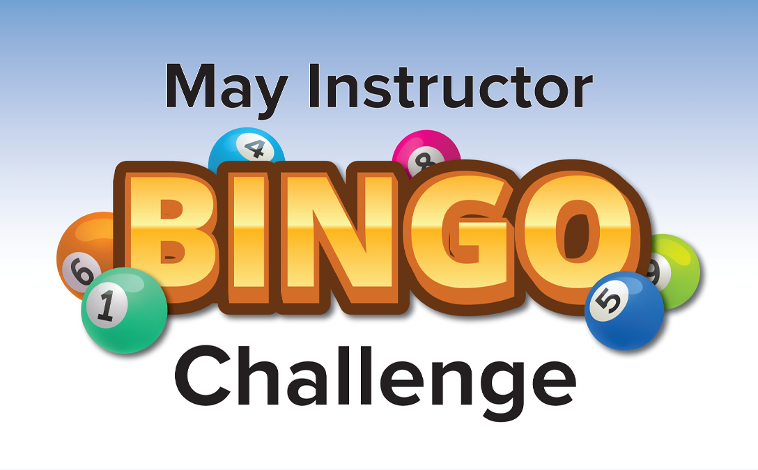 May Instructor Bingo Challenge