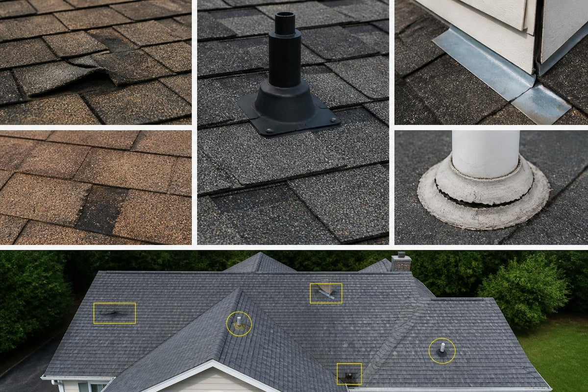 Types of repairable roof damage