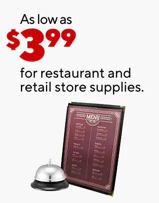 15% back in points on all ink and toner $16.59 TRU RED copy paper, 3-ream case Up to $130 off select HP printers Up to $150 off custom print orders As low as $3.99 for restaurant and retail store supplies