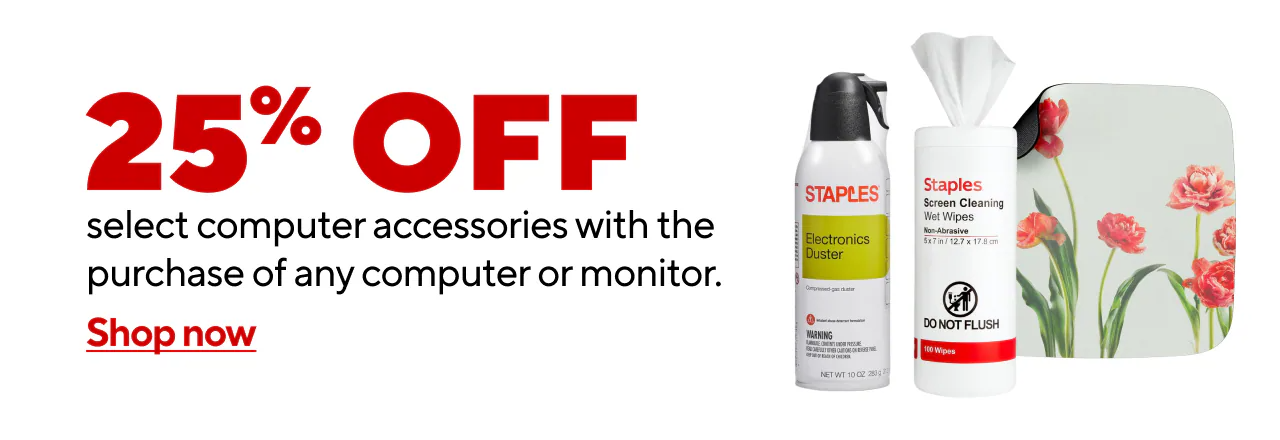 25% Off Select Computer Accessories When You Buy a PC, Laptop, or Monitor