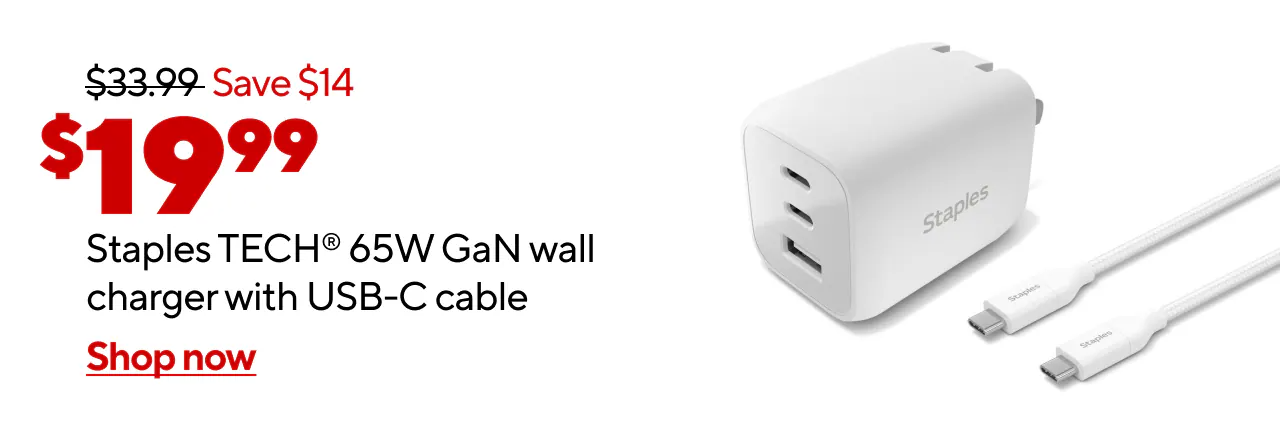 $24.99 Off 65W USB Dual chrgr w 6.6ft cbl