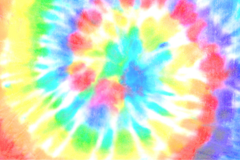 close up of tie-dye design