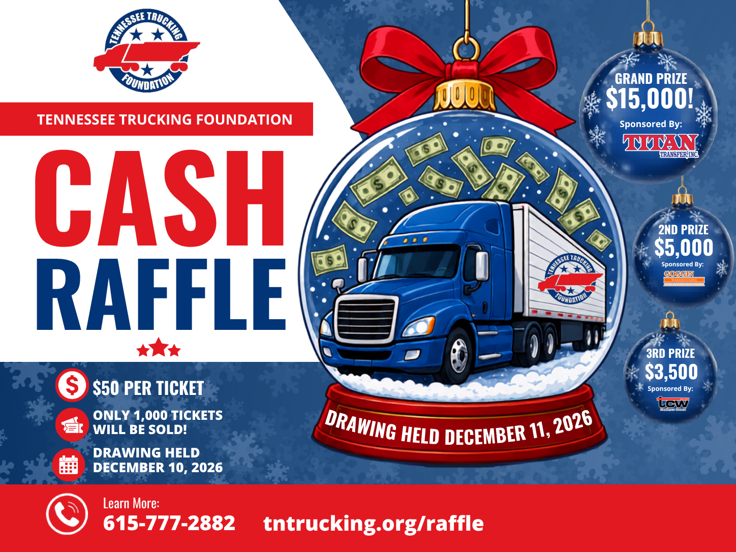 Tennessee Trucking Foundation Raffle Flyer