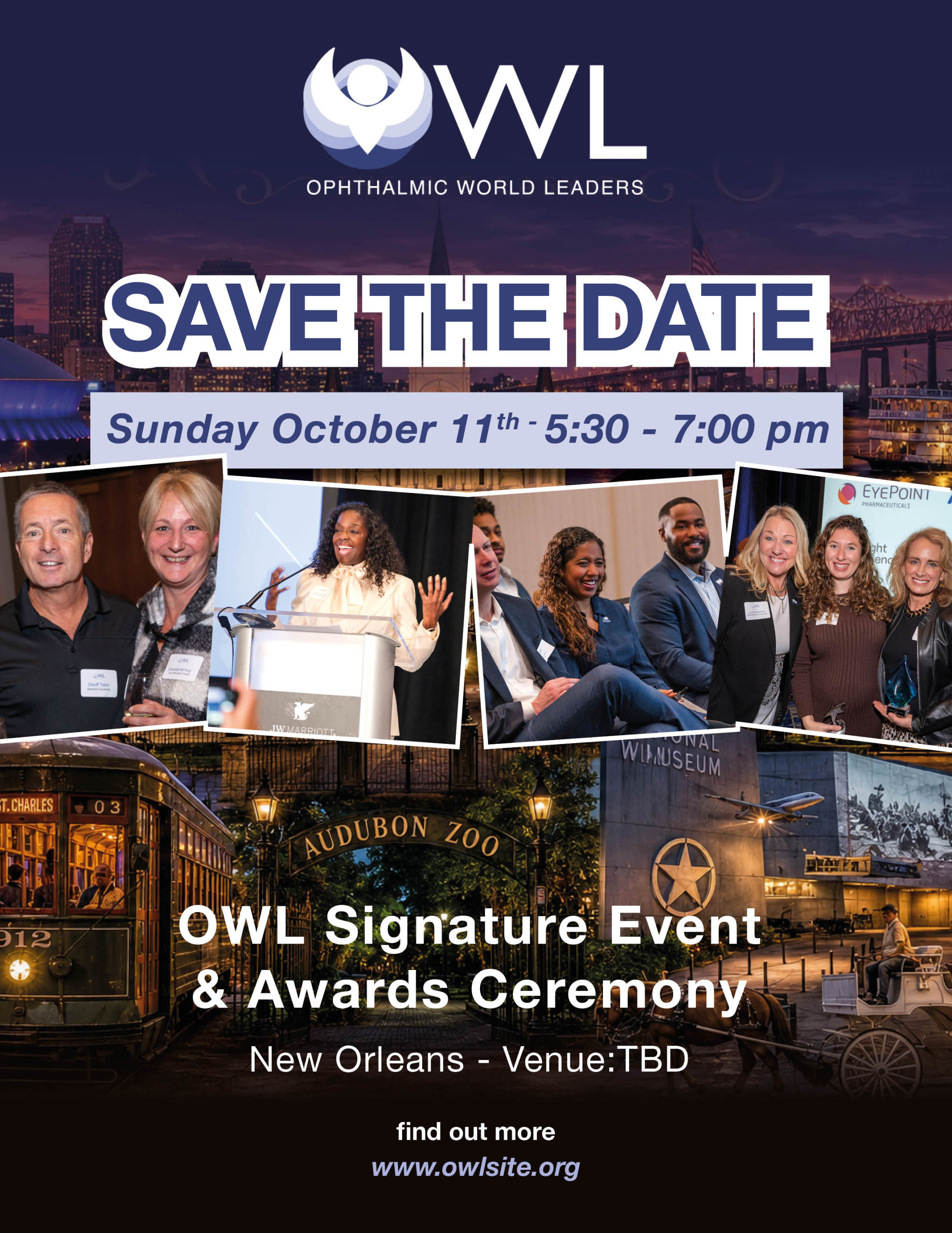 Save the date for OWL Signature Event & Awards Ceremony! Registration is open. Program details coming soon!