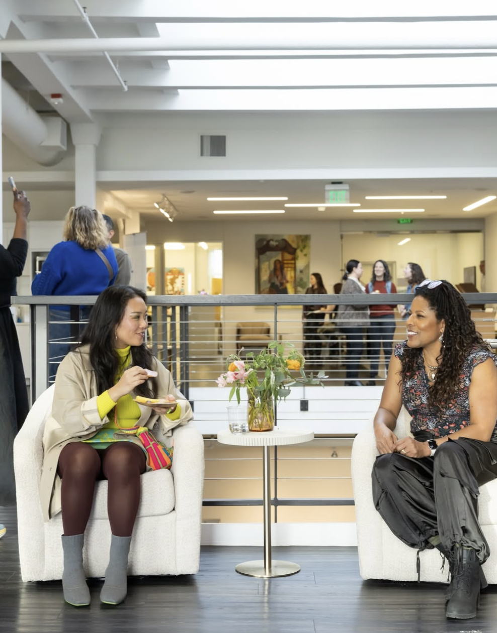 People connecting inside ArtLove Salon