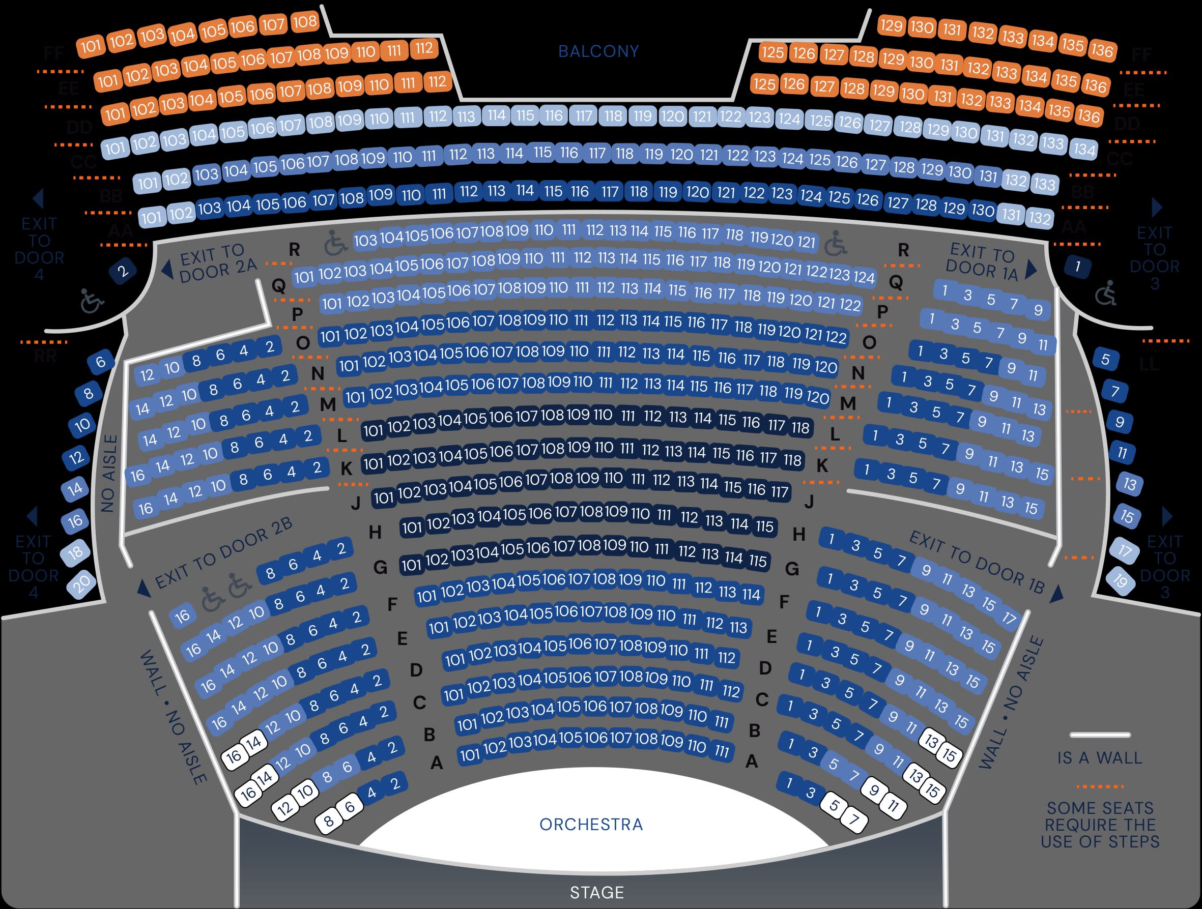Stark Stage Seating Chart