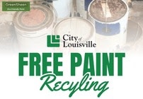 Free Paint Recycling with Louisville and Green Sheen