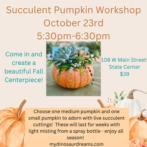Succulent Pumpkin Workshop