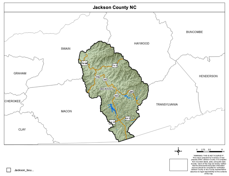 Jackson County today. Map courtesy of Jackson County GIS.