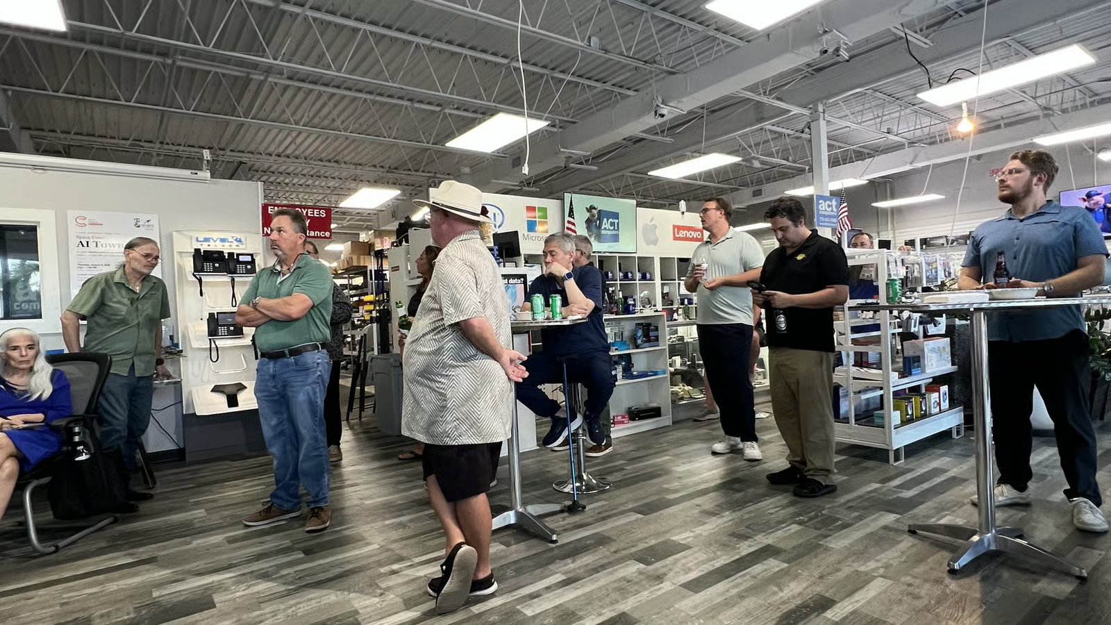 Space Coast AI community gathering at ACT Computers