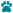 Decorative paw print