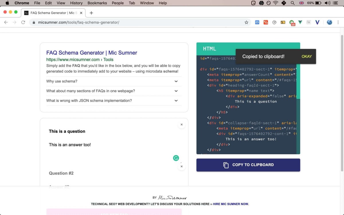 New Tool: FAQ Schema Generator for SEO