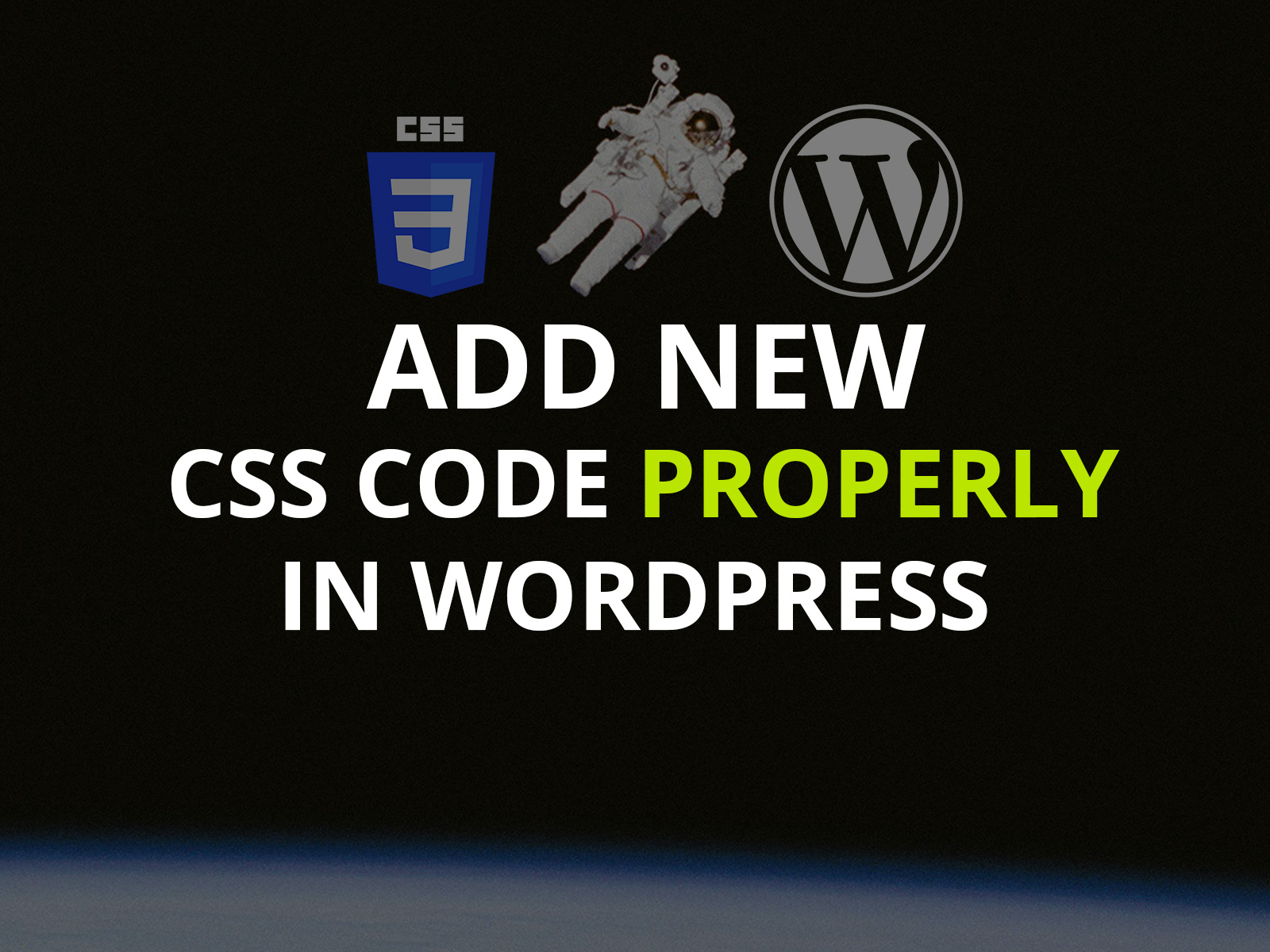 Add New CSS Code Properly in WordPress