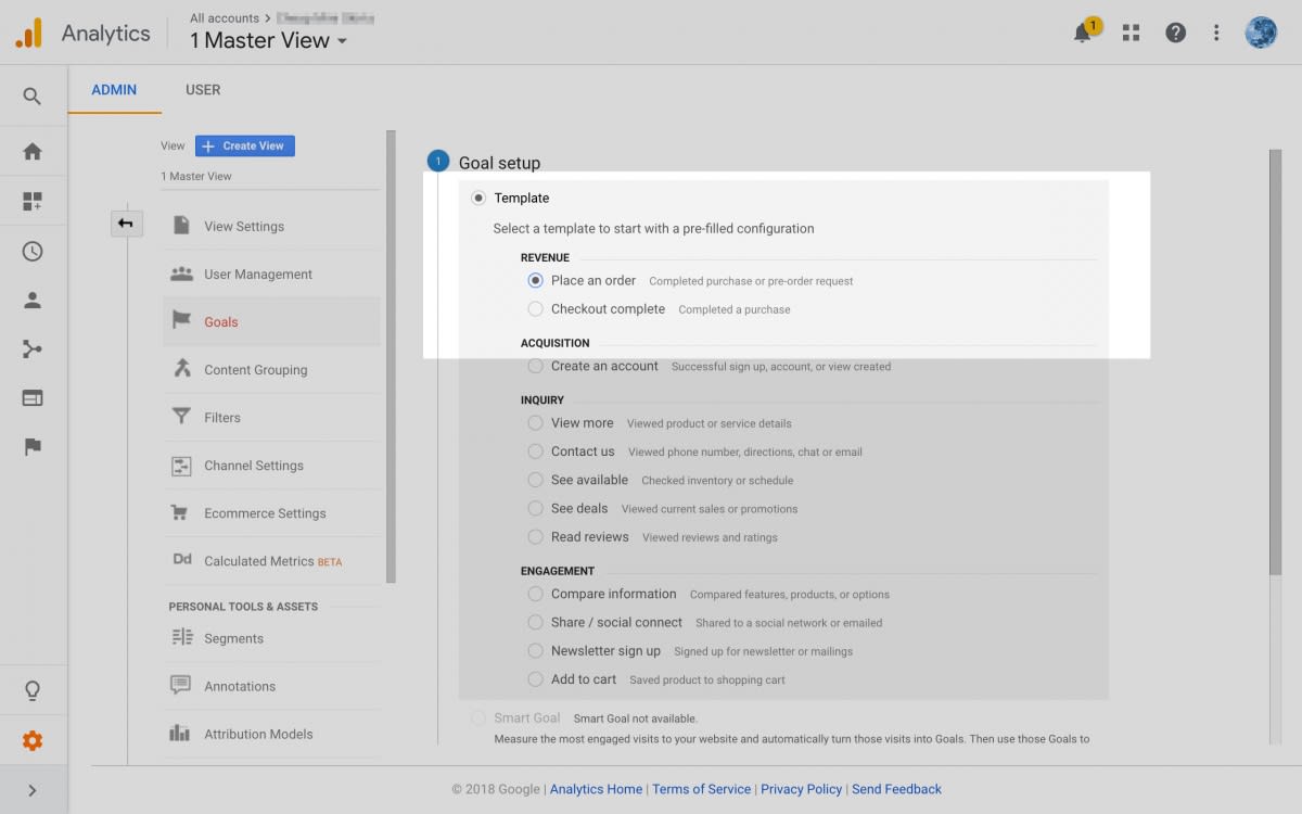 Add a Google Analytics Goal Using the Enhanced Ecommerce Plugin