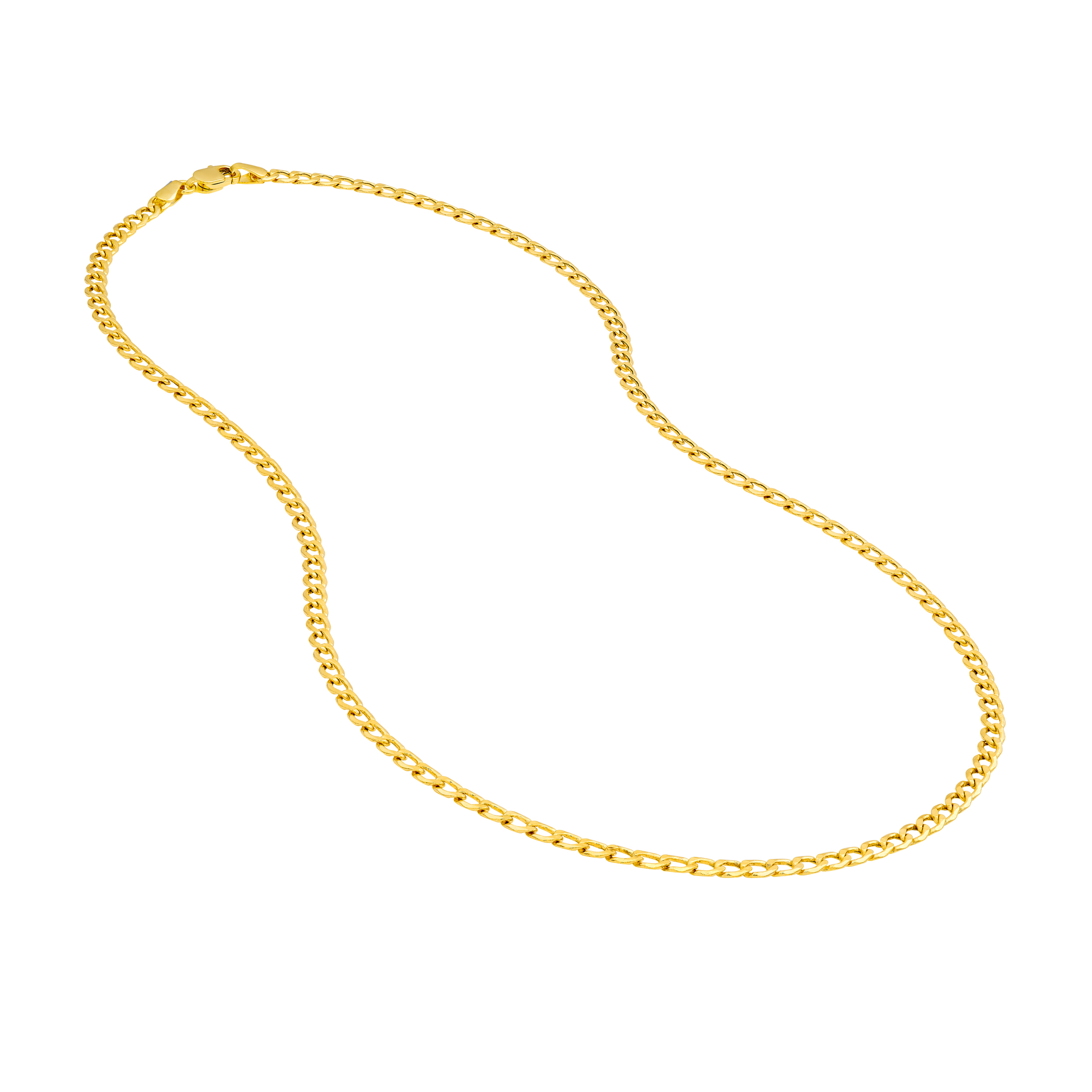 3.4mm Curb Chain Necklace (20 in)