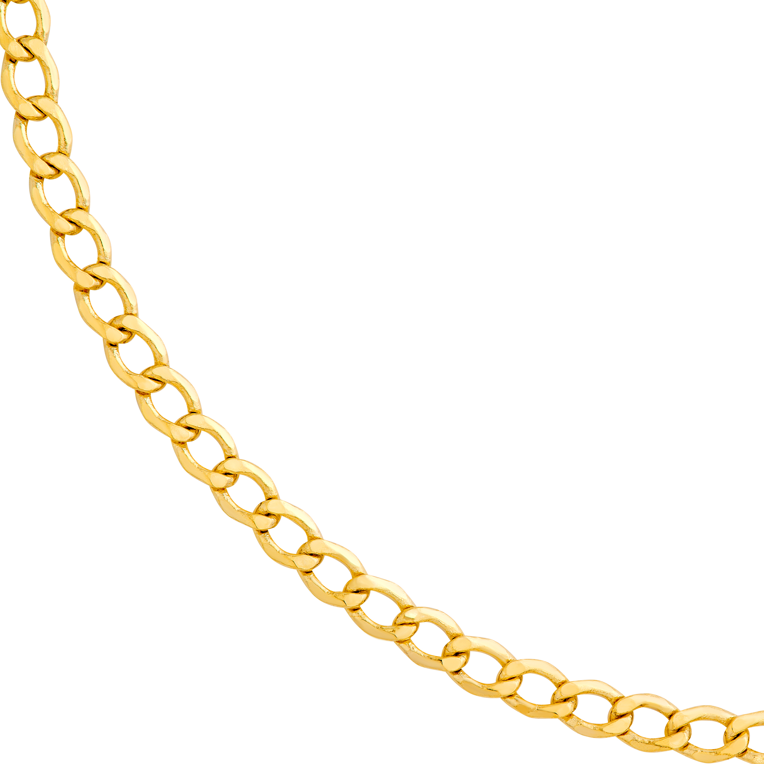 3.4mm Curb Chain Necklace (20 in)