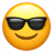 smiling face with sunglasses