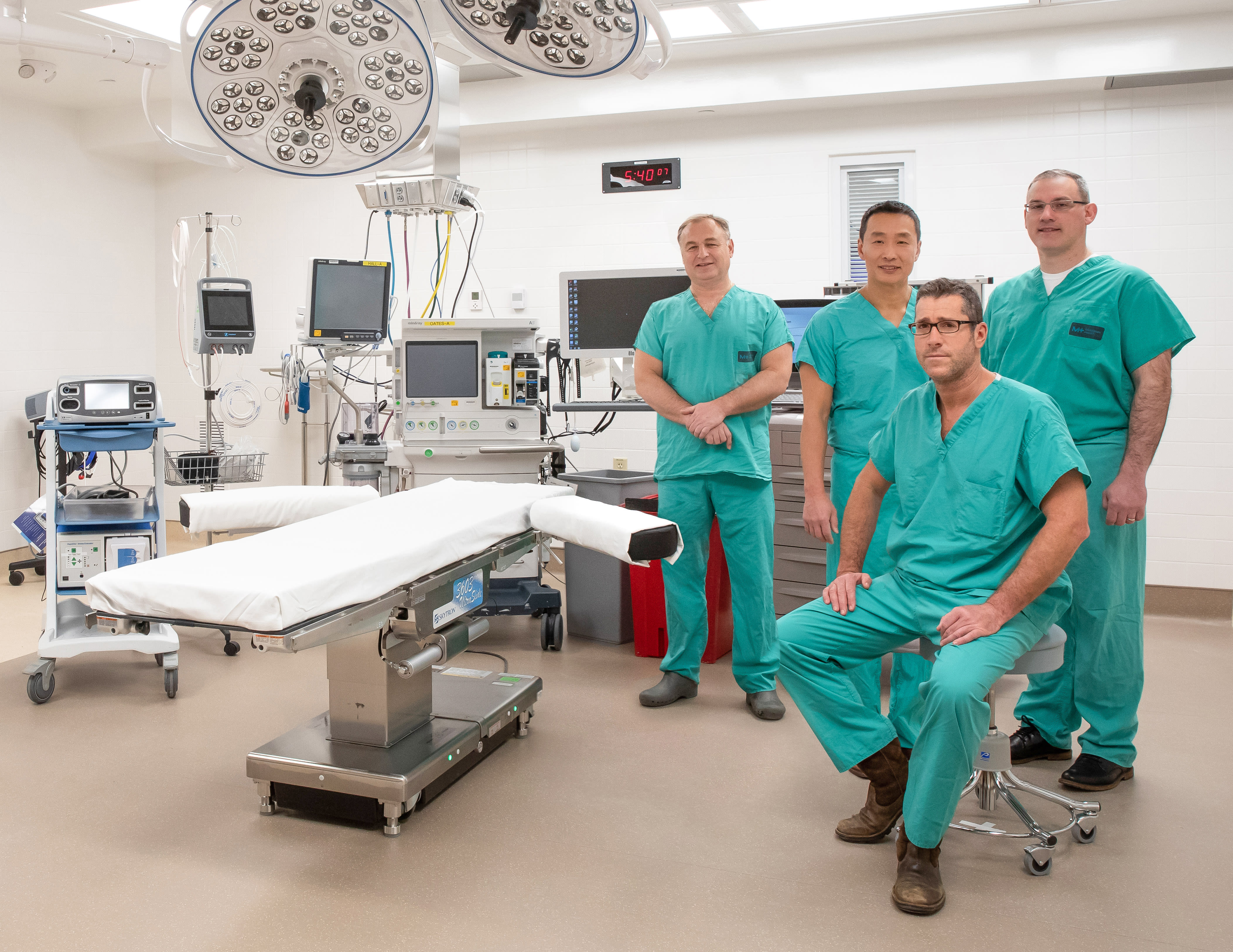 Spinal Surgeons in Operating Room