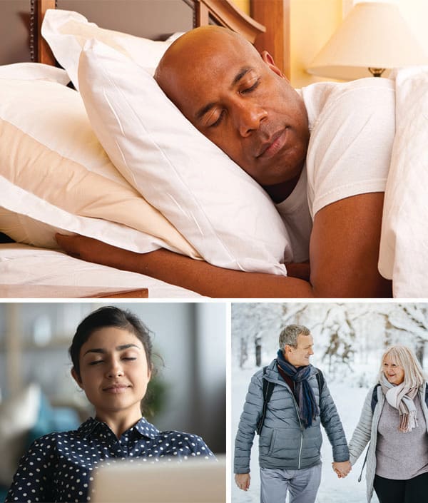 Lifestyle medicine focuses on healthy sleep, stress reduction, and exercise.