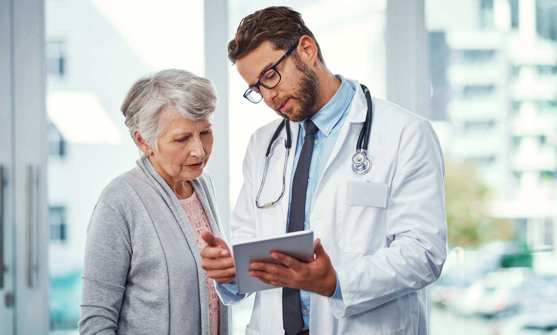 Doctor discussing with patient