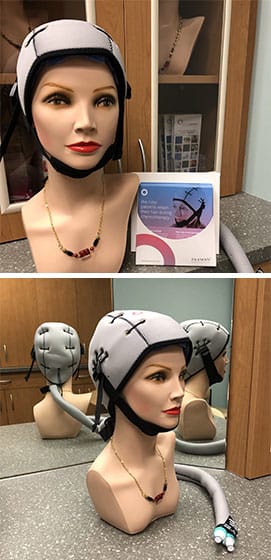 Scalp cooling caps for patients undergoing chemotherapy.